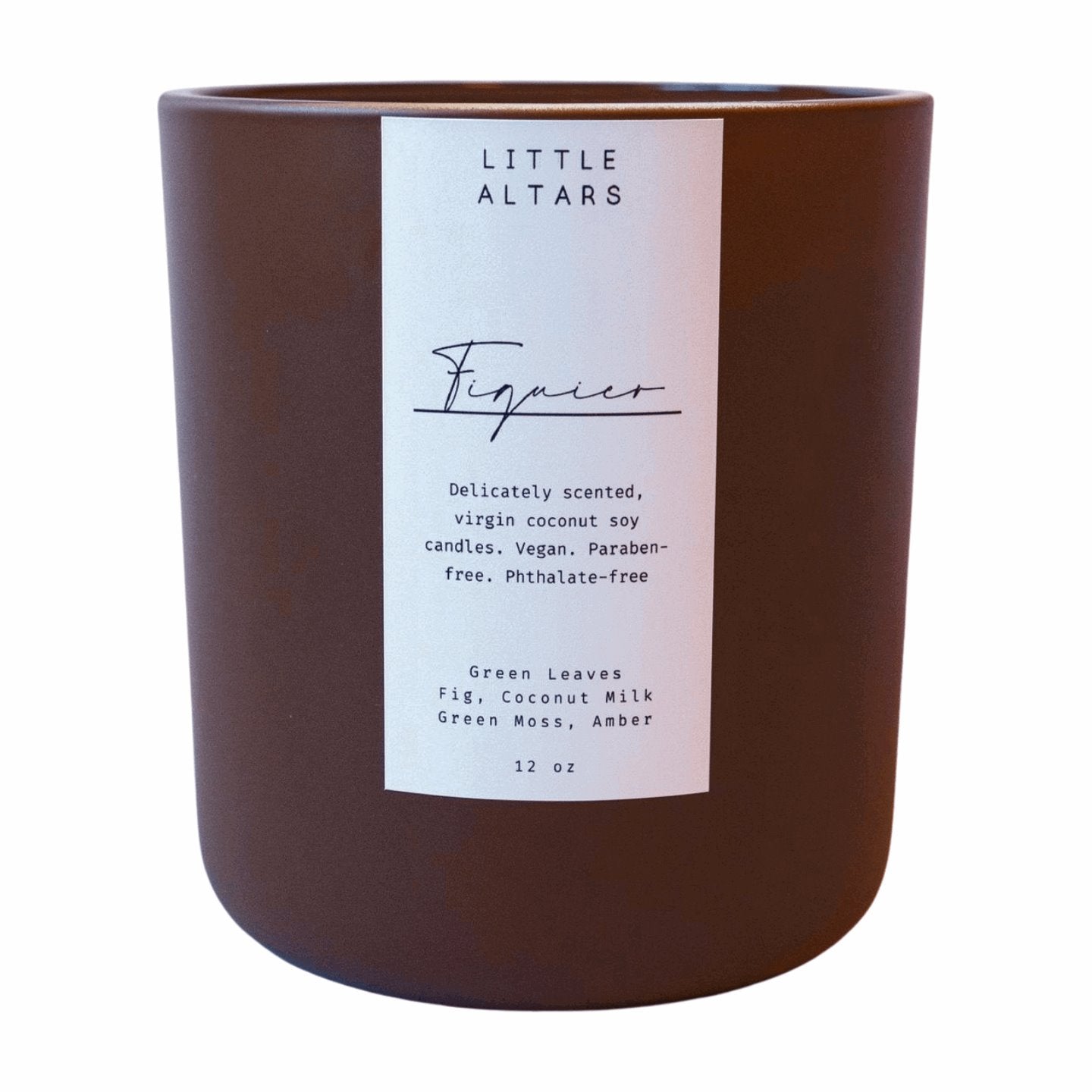 FIGUIER 12oz SCENTED CANDLE Scented Candle Little Altars Candle Co 