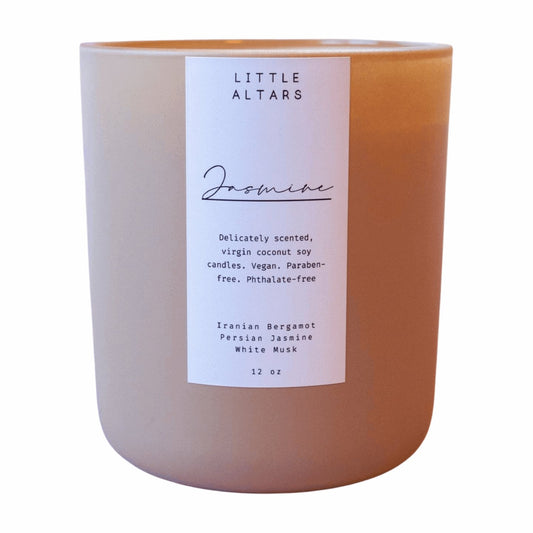 JASMINE 12oz SCENTED CANDLE Scented Candle Little Altars Candle Co 